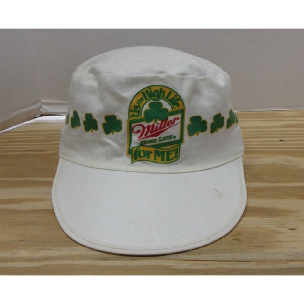 VGT Miller High Life Hat Cap Snapback Painter Beer St Pattys Shamrock*